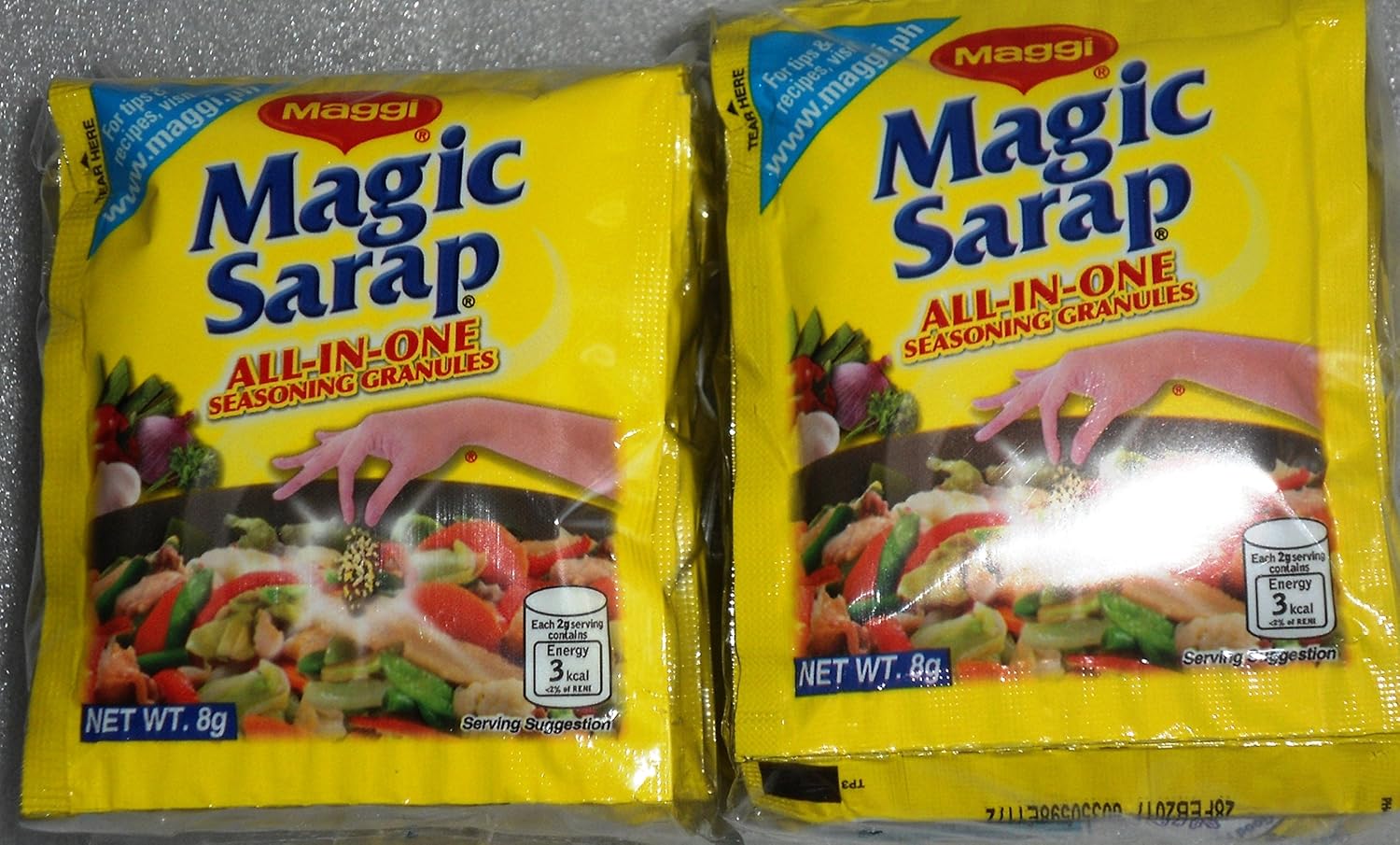 MAGGI - Magic Sarap - ALL IN ONE SEASONING GRANULES - Made with natural flavors - 24 x 8 g / Product of the Philippines : Gourmet Food : Grocery & Gourmet Food
