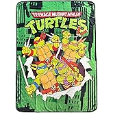 Surreal Entertainment Teenage Mutant Ninja Turtles Blanket Breakthrough Design Lap Throw 46" x 60"