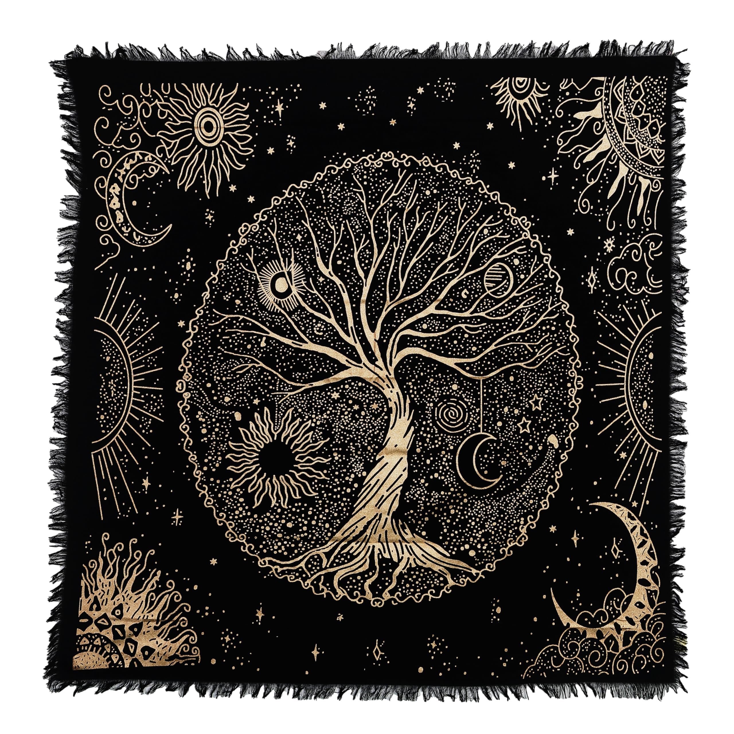 Indian Consigners Altar Cloth Witchraft Witchery Tablecloth Alter Table Cover Spiritual Square Witch Tarot Spread — image 1