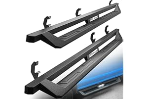 YITAMOTOR Drop Side Steps Compatible with 2019-2024 Chevy Silverado/GMC Sierra 1500, 2020-2024 Silverado/Sierra 2500HD 3500HD Crew Cab, Off-Road Running Boards, Black Powder Coated Nerf Bars