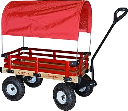 red wagon with canopy