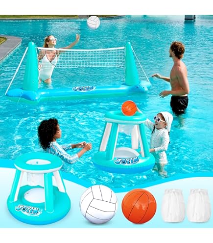 Inflables Para Alberca 2pzs Juguetes De Piscina, Luces Flotantes