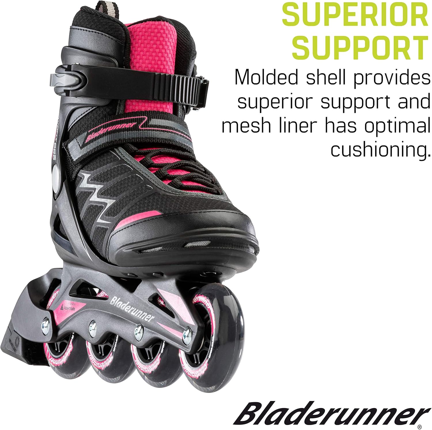 Bladerunner by Rollerblade Advantage Pro XT Women's Adult Fitness Inline Skate, Pink and Black Inline Skates : Sports & Outdoors