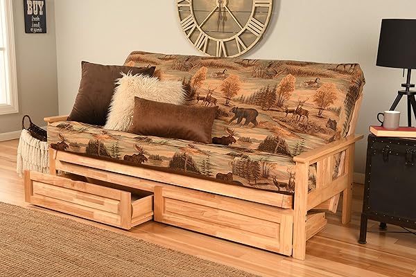 Kodiak Furniture Monterey Natural Futon Set with Drawers