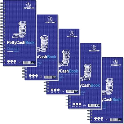 Challenge Duplicate Petty Cash Book Carbonless 200 Pages 1 Pack 280x141 mm