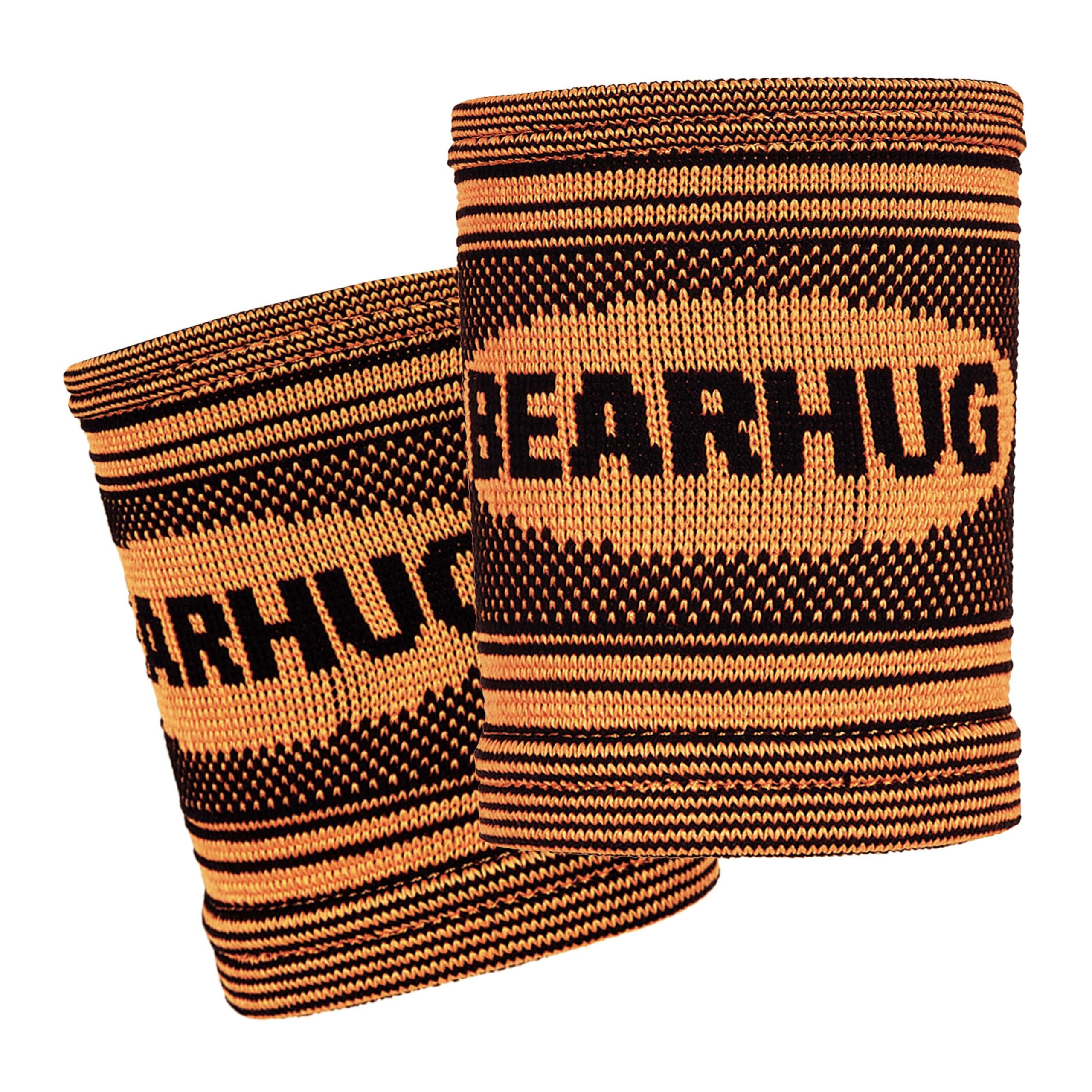 Bearhug Twin Pack Wrist Supports for Men and Women - Wrist Support for Arthritis, Repetitive Strain Injury and Joint Pain - Bamboo Compression Wrist Strap for Sports, Gym and Pain Relief, XXL