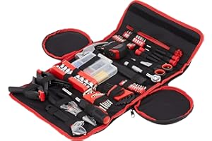 Stalwart 75-HT1086 86 Piece Tool Kit - Household Car & Office in Roll Up Bag