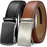 CHAOREN Leather Ratchet Belt Men 2 Pack - Customizable Fit, Effortless Style (35mm)