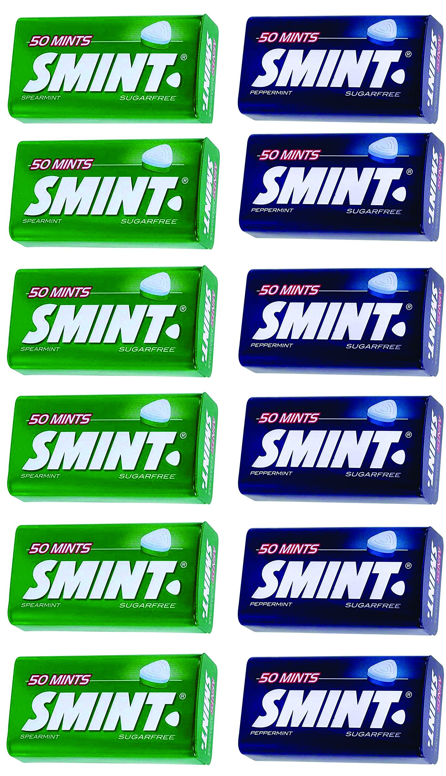 Smint Mixed Tin, 6 Peppermint & 6 Spearmint Flavour -12 Pack