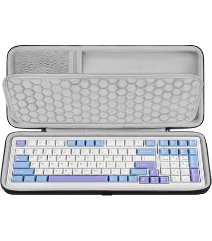 Custodia Geekria Grigio Custodia Rigida Per Tastiera Logitech MX Keys Mini - Borsa Da Viaggio Grigia Protettiva Custodia Tastiera Pc - 5