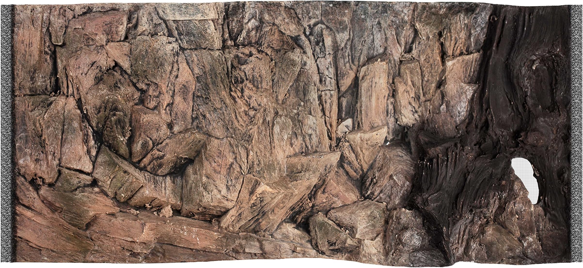 Acuami Aquarium 3D Background Cliff 80 x 40 cm