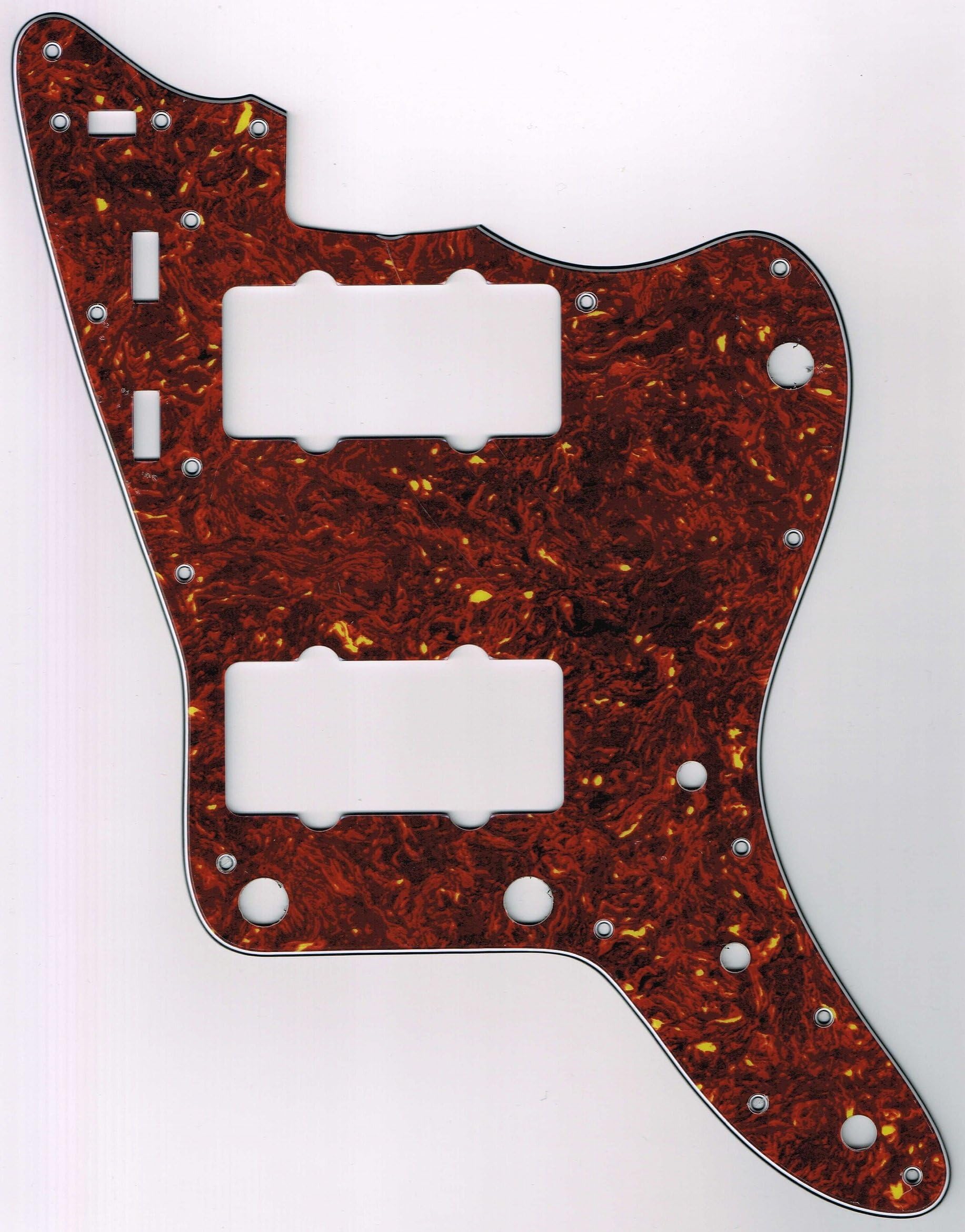 (MADE IN JAPAN) High Quality JM Red Tortoise 3PLY,10Hole, Pickguard