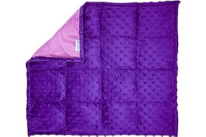 Harkla Weighted Lap Pad for Kids - Everyday Sensory Companion - 5lb Sensory Weighted Lap Blanket with Dotted Fabric and Hypoa