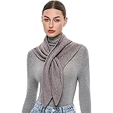 PULI Women's 100% Wool Triangle Scarf Neck Warmer Winter Fashion Accessories Gift Package
