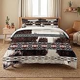 WeCozy Queen Size Comforter Set with 2 Pillowcases, Cowhide Cow Print 3 Pcs Bedding for Kids and Adults, Vintage Animal Fur Soft Comforter Set for Bedroom Bed Decor