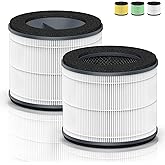 DAJDAH AP-T10FL Replacement Filter, 2-Pack, HEPA-Type, Compatible with Homedics 4-in-1 Air Purifier AP-T10-BK & AP-T10-WT