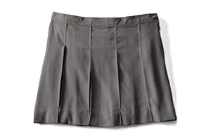 Lands' End School Uniform Girls Solid Box Pleat Skirt Above Knee