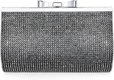 Black rhinestone clutch Clearance