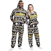 FOCO Unisex NFL Team Logo Pajamas One Piece Onesie