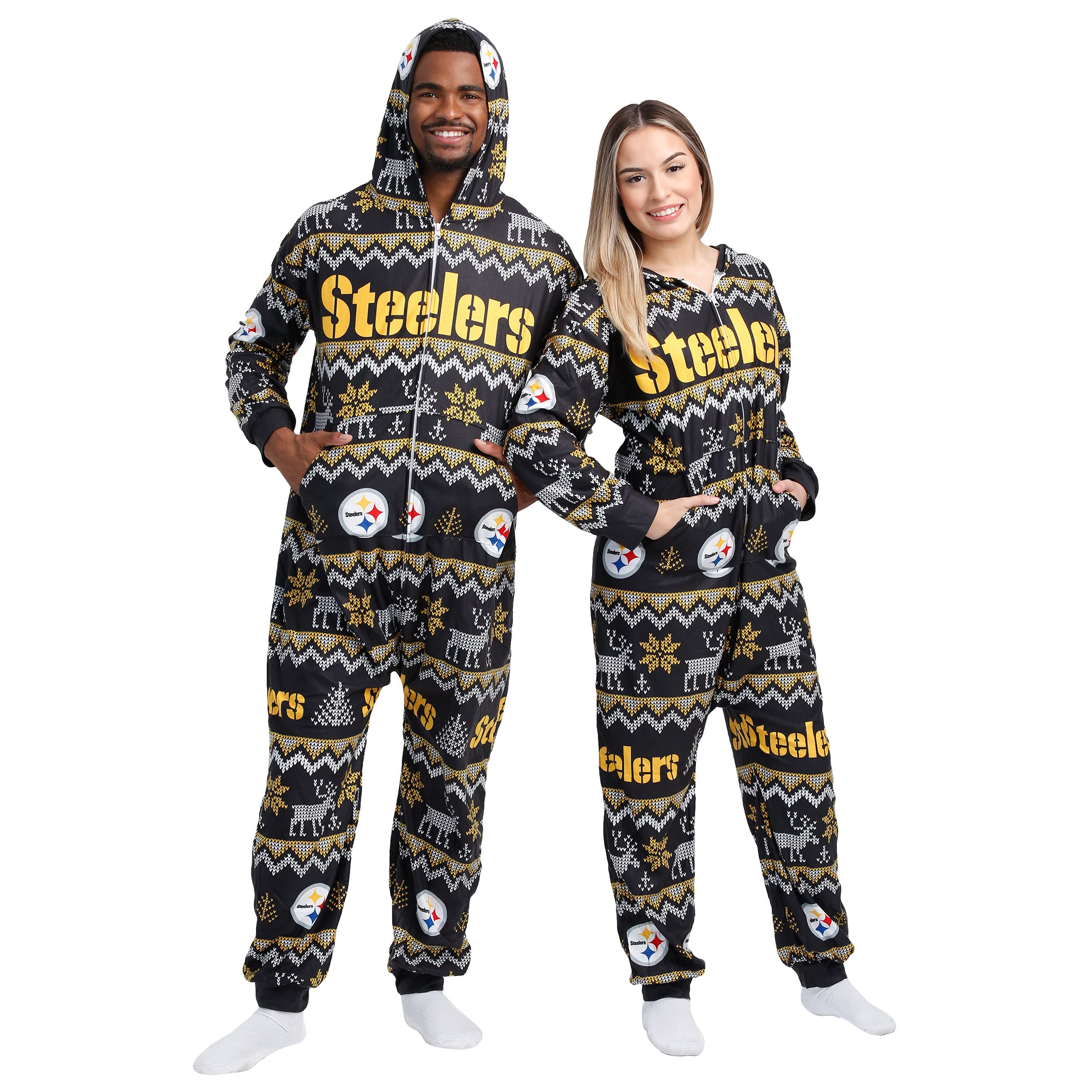 foco NFL Ugly Pattern One Piece Pajamas - L Image