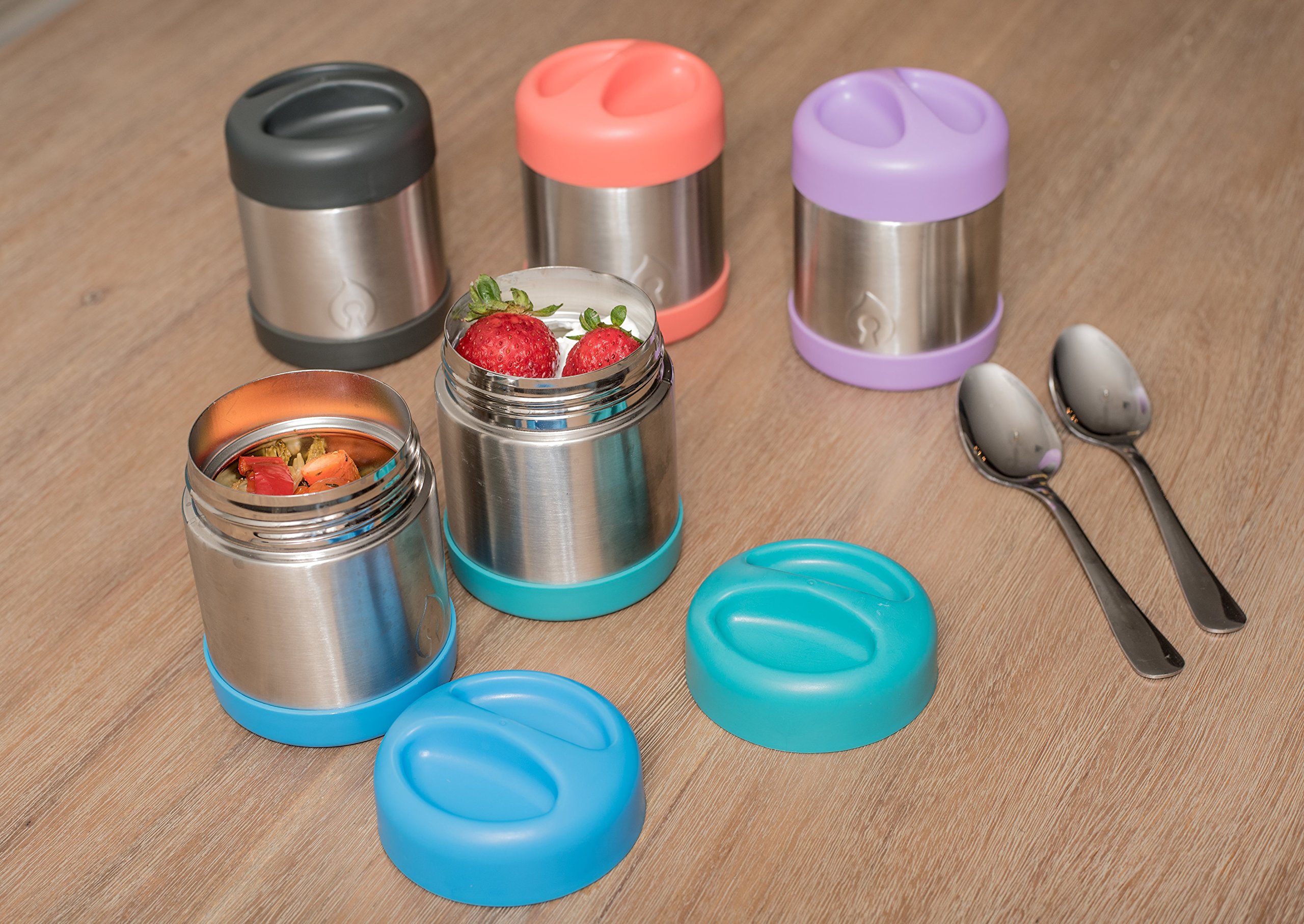 FIREKI 10 oz Food Canister | Vacuum Insulated Food Jar (Lime Green)