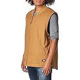 Dickies mens Relaxed Fit Sherpa Lined Duck Vest