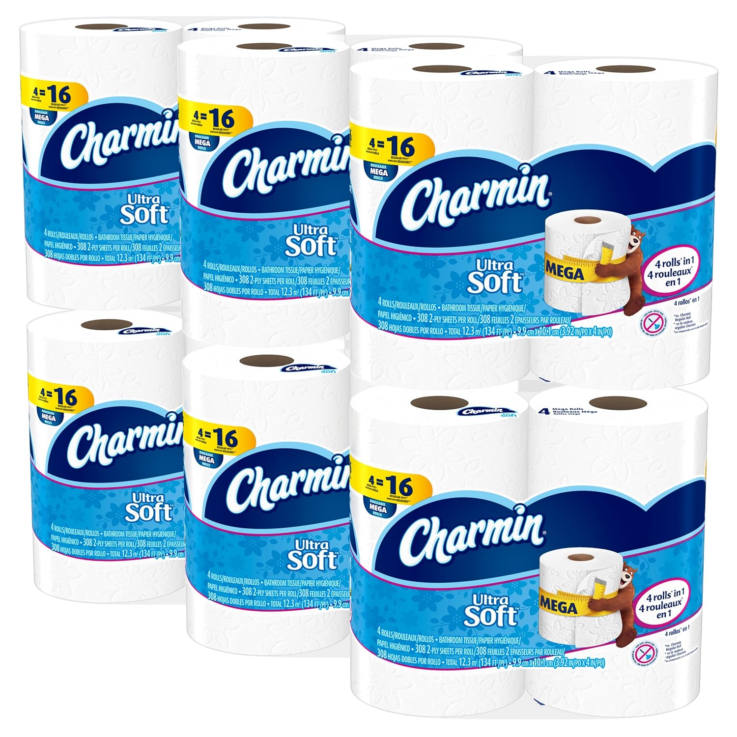 Charmin Ultra Soft Toilet Paper, Mega Roll, 24 Count eBay