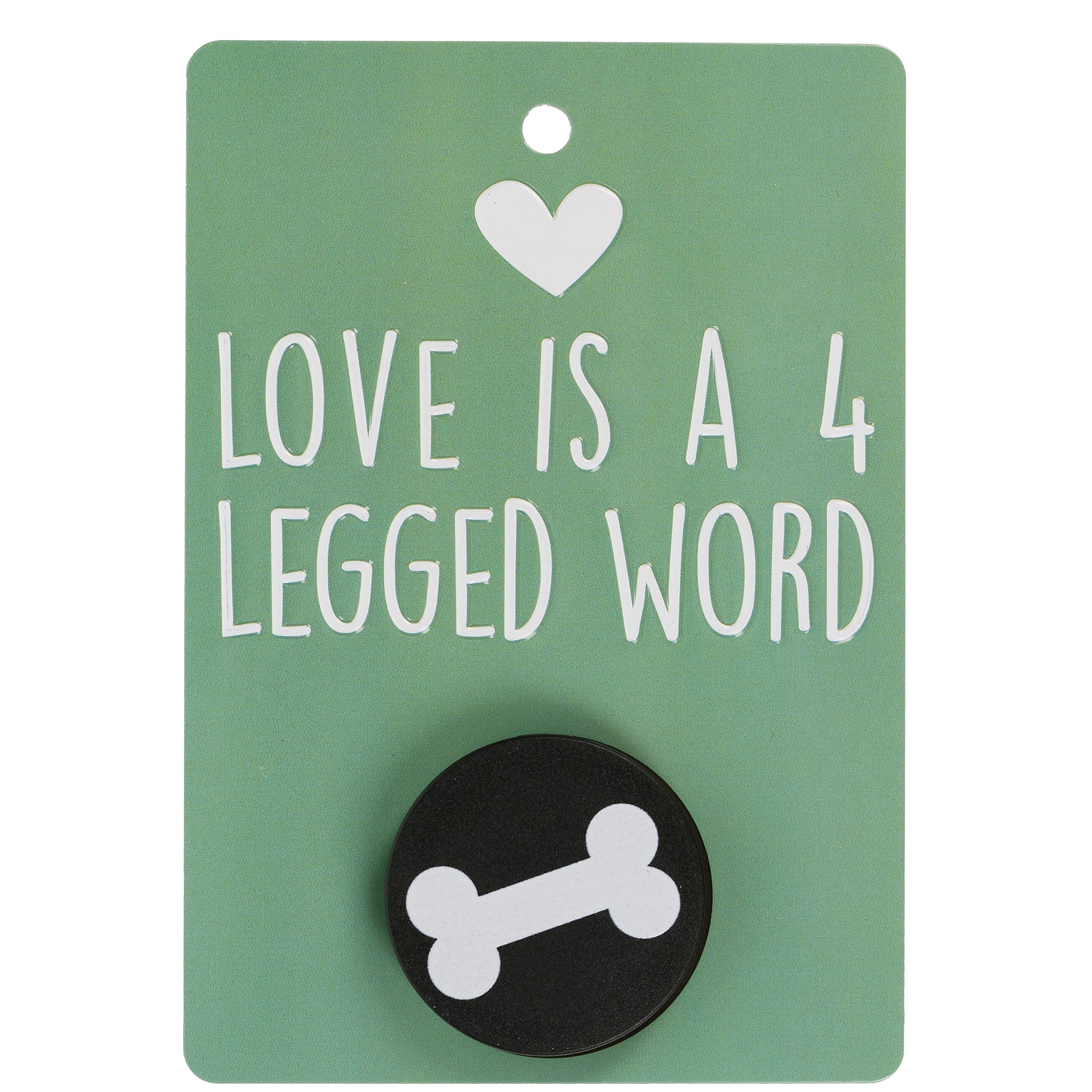 Pooch Pals Love Is A 4 Legged Word Dog Lead Holder Wall Mounted Plaque Pop-Out Hook Hanger