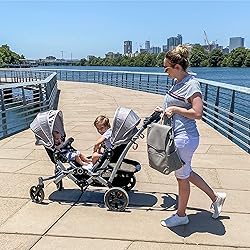 Dream On Me Track Tandem Double Umbrella Stroller