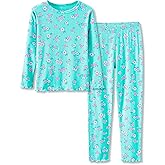 Cute Floral/Fruit Pajamas for Toddler & Little Girls Snug-Fitting Long Sleeves & Pants 2 Piece PJ Set Size 2T-10