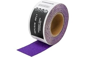 Serious Grit 40 Grit Ceramic Grain PSA Sandpaper Roll - Heavy-Duty Stickyback Adhesive Longboard Sanding Roll - 2.75 Inch x 1
