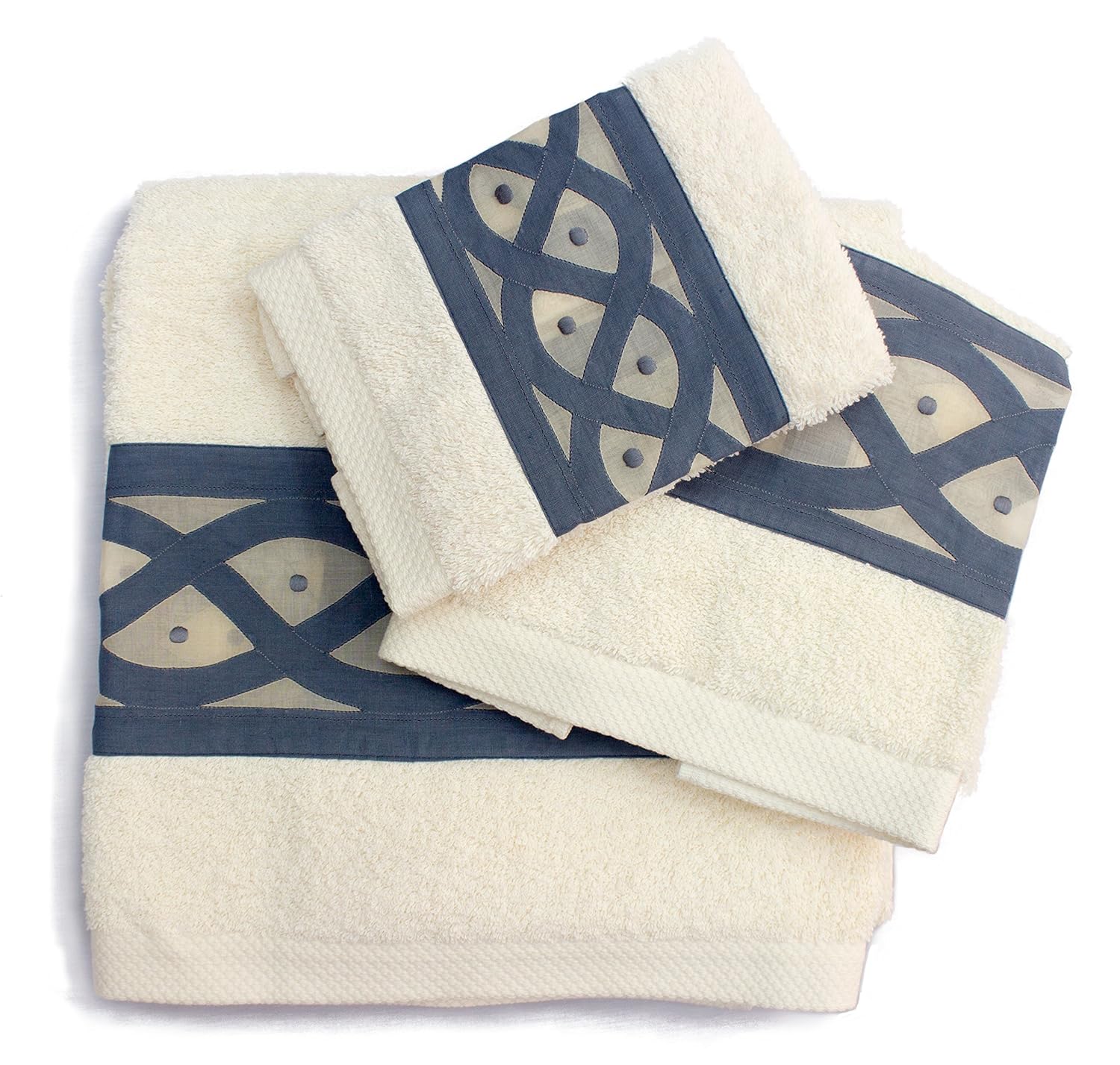 Toalla de baño de algodón turco con bordado Madeira hecho a mano: Amazon.es: Handmade