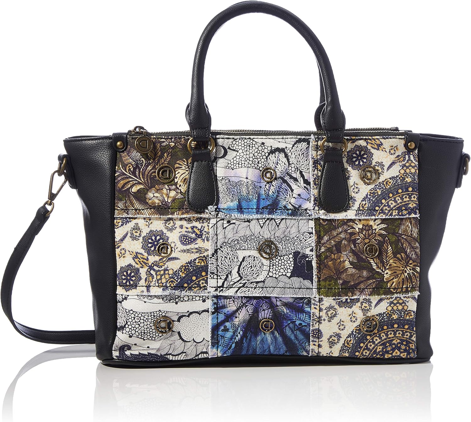 Desigual Women's Accessories Fabric Hand Bag, Black, U Amazon.co.uk