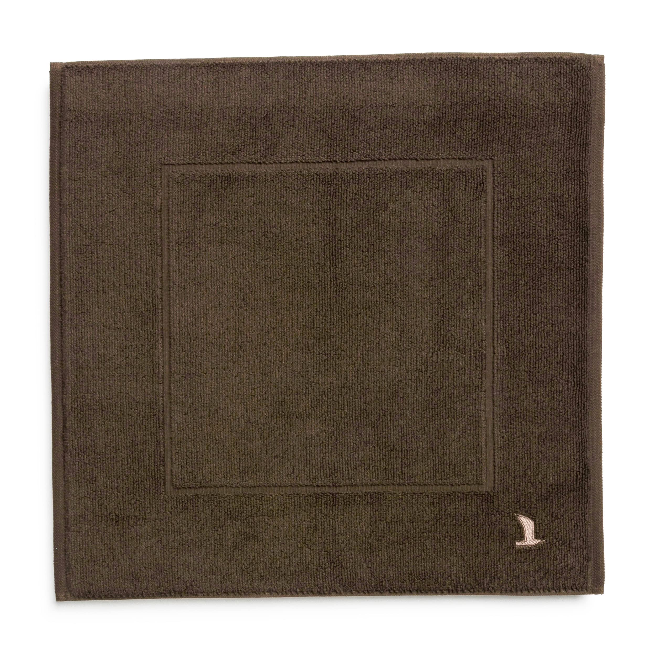 möve Superwuschel bath mat 60 x 60 cm made of 100% cotton, java brown