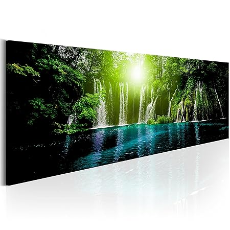 murando - Acrylglasbild Wasserfall 135x45 cm - 1 Teile - Bilder Wandbild - modern - Decoration Natur - c-B-0166-k-d