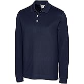 Cutter & Buck Mens 35+UPF, Long Sleeve Advantage Polo Shirt