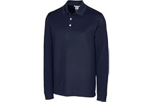 Cutter & Buck Men's 35+UPF, Long Sleeve Advantage Polo Shirt