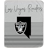 Pegasus Sports Officially Licensed NFL State Stripe Blanket, 60" x 70