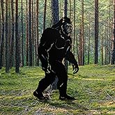 Otoolling 7.4ft Bigfoot Metal Outdoor Decor Big Foot Sasquatch Gifts for Men/Dad/Women, Chimpanzees Silhouette Statues for Yard Art, Garden, Patio, Backyard, Forests, Lawn Decorations(Classic Style)