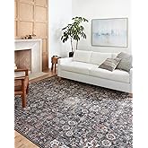 Loloi Cassandra Collection CSN-03 Charcoal/Rust 5'-3" x 7'-9" Area Rug