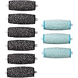 6Extra Coarse & 3Regular Coarse Replacement Roller Refill Heads Compatible with PediPefect Electronic Foot File