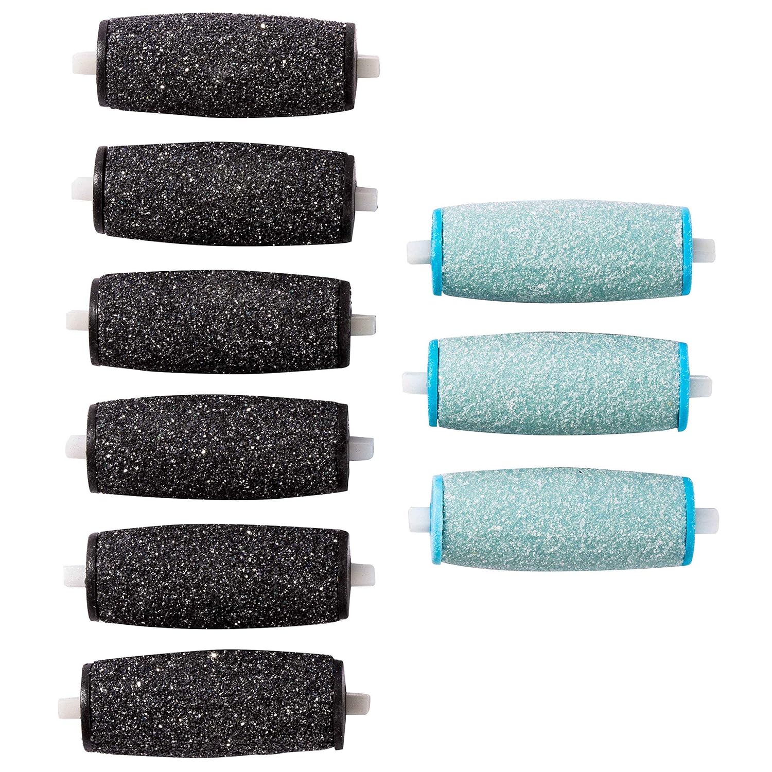 6Extra Coarse & 3Regular Coarse Replacement Roller Refill Heads Compatible with PediPefect Electronic Foot File : Beauty