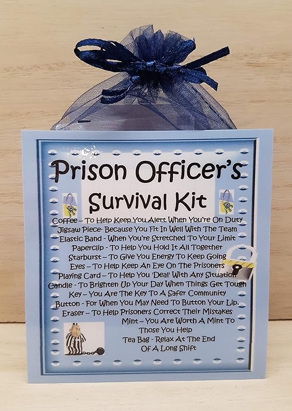 Prison Officer's Survival Kit Unique Fun Novelty Gift & Card All In