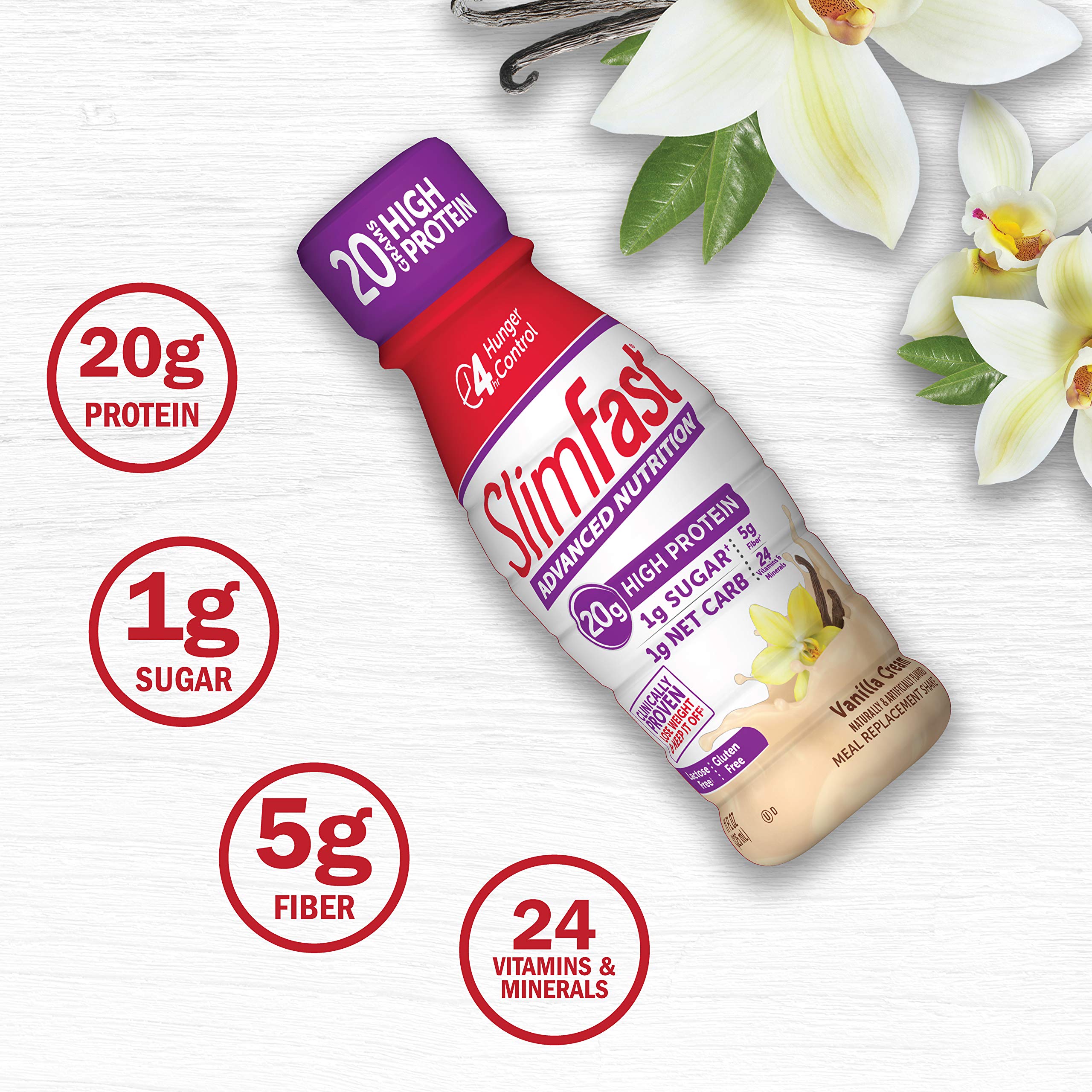 SlimFast Advanced Nutrition Vanilla Cream Shake Ready to Drink Meal