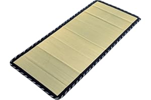 MIINA Japanese Traditional Igusa (Rush Grass) Tatami Mattress, Sleeping Mat, Japanese futon Mattress, Goza Mat (Twin, Natural) 35” X 79”