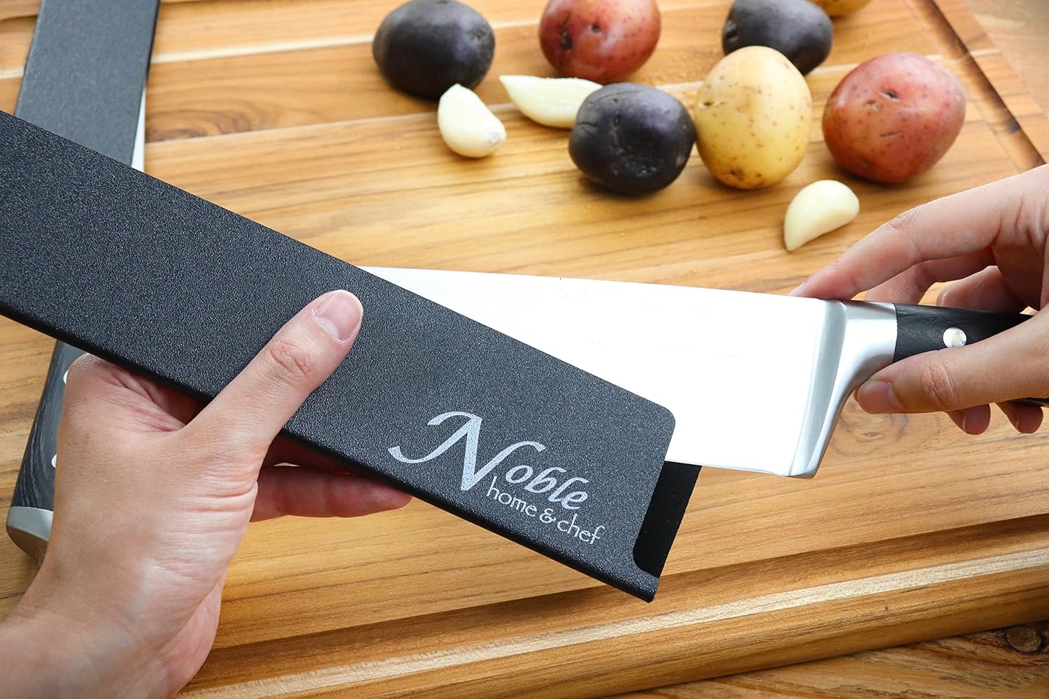 Universal Knife Edge Guard (14") is More Durable, Non-BPA, Gentle on Your Blades, and Long-Lasting. Noble Home & Chef Knife Covers Are Non-Toxic and Abrasion Resistant!: Kitchen & Dining