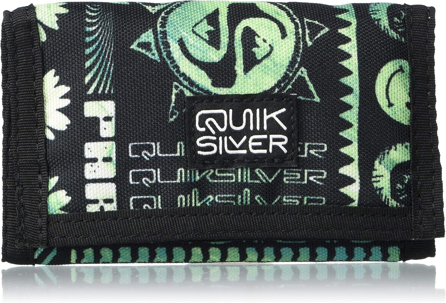 Quiksilver Men's The EVERYDAILY 4 Wallet, GREEN ASH, M: Clothing