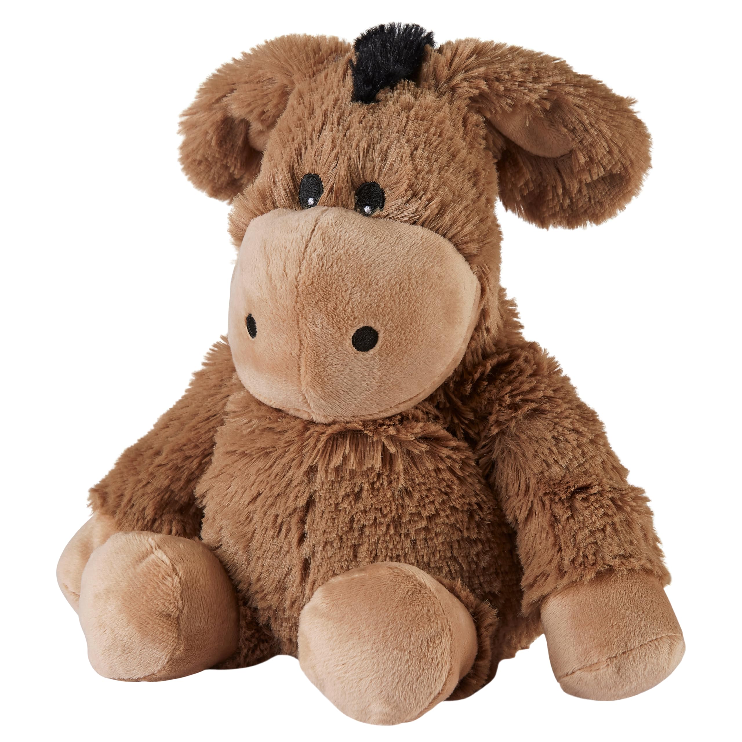 Warmies Plush Donkey Microwavable, Heatable Cuddly Teddy Lightly Scented with French Lavender, Hot or Cold for Relaxation and Warm Relief