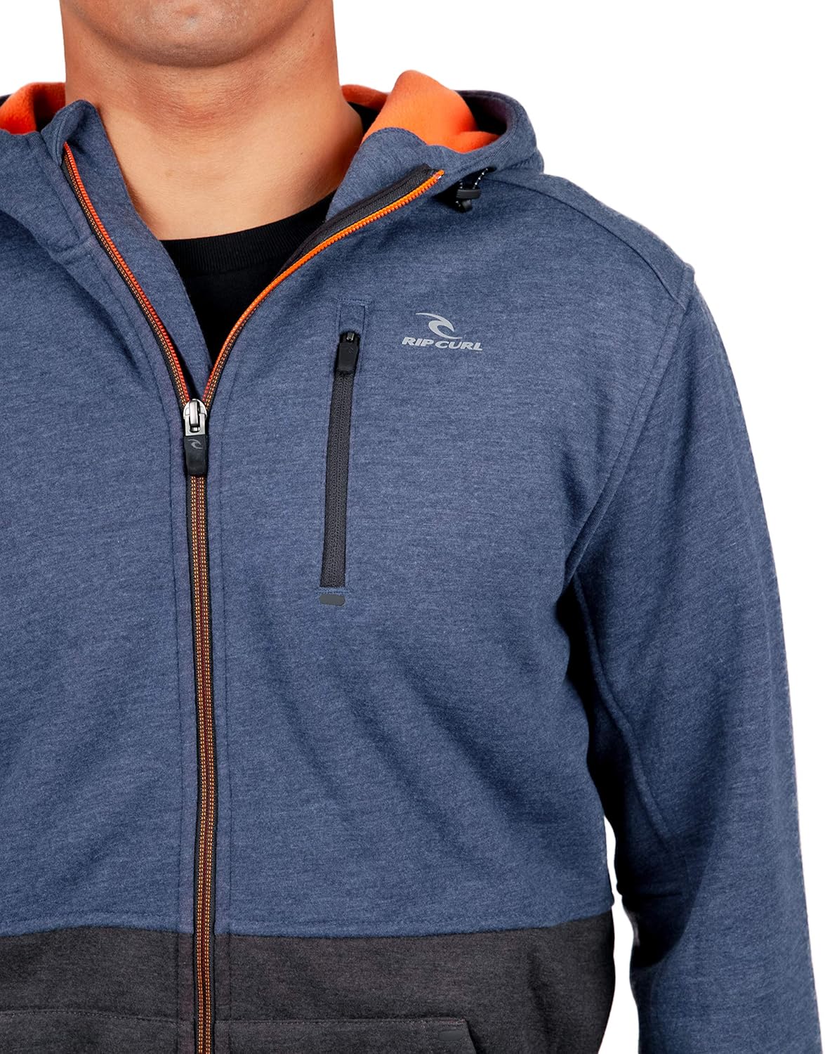 Rip Curl Men's Departed Anti Series Technical Zip Up Hooded Sweatshirt: Clothing