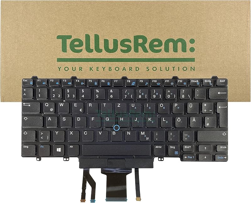 TellusRem UK Backlit Laptop Keyboard for Dell Latitude E5450 E7450 E7470 USB